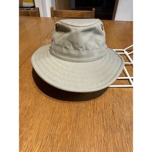 Tilley Endurables T3 Wanderer Hat Size 7 Khaki Cotton Duck Made Canada Safari
